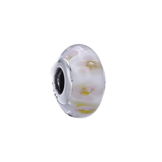Charm berloques Pandora de prata Flor  Clique na imagem para fechar