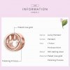Charm Sorriso da sorte estilo Pandora Rosa - SCC1787