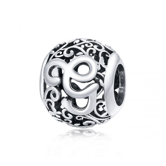 Charm Flores com orifícios, letra G estilo Pandora - SCC1444-G  Clique na imagem para fechar