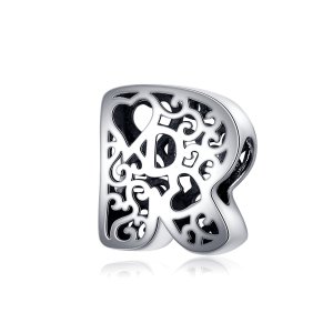 Charm Letra mágica R estilo Pandora - SCC1229-R Charm Letra mágica R estilo Pandora - SCC1229-R