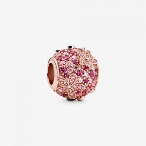 Charm Flor de Margarida Pavé Rosa Pandora - 788797C01 Charm Flor de Margarida Pavé Rosa Pandora - 788797C01