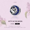 Charm Kitty In The Moon estilo Pandora - SCC1204