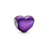 Conta Coração Roxo Metalizado Pandora - 799291C01