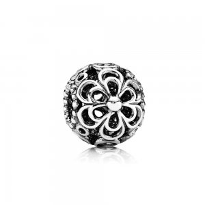 Charm PANDORA de Prata Vazado Flor de Maça - 790965 Charm PANDORA de Prata Vazado Flor de Maça - 790965