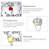 Charm Dois tons Relógio Mágico estilo Pandora - BSC406