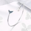 Bracelete Rigido Aberto Lágrima da Sereia estilo Pandora - SCB123