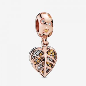 Charm Pendente Folhas cintilantes Pandora Rose - 788247CZ Charm Pendente Folhas cintilantes Pandora Rose - 788247CZ