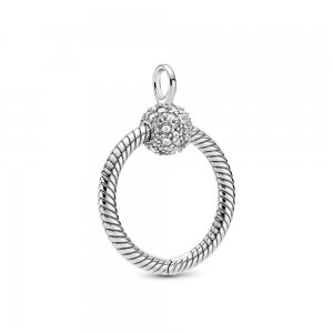 Pendente Pequeno Pavé O Pandora - 399097C01 Pendente Pequeno Pavé O Pandora - 399097C01