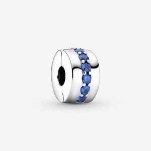 Charm Com Clip Brilho Azul - 791972C01 Charm Com Clip Brilho Azul - 791972C01