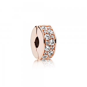 Clipe PANDORA Rose™ Elegância - 781817CZ Clipe PANDORA Rose™ Elegância - 781817CZ