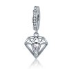 Charm Pendente Diamante estilo Pandora - SCC186 Charm Pendente Diamante estilo Pandora - SCC186
