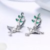 Brincos Petit Saudações dos colibris estilo Pandora - SCE464