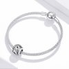 Charm Flores com orifícios, letra P estilo Pandora - SCC1444-P