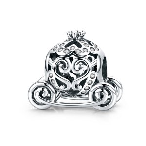 Charm Carro Abóbora da Cinderela estilo Pandora - SCC792 Charm Carro Abóbora da Cinderela estilo Pandora - SCC792