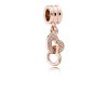 Heart PANDORA Rose dangle com Zircônia Cúbica - 781242CZ Heart PANDORA Rose dangle com Zircônia Cúbica - 781242CZ