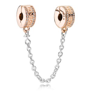 Corrente de Segurança Rose™ Clássico PANDORA - 782057CZ
