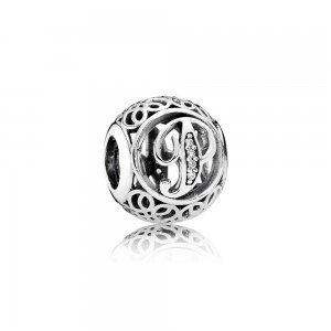 Charm PANDORA Alfabeto Vintage Letra P - 791860CZ Charm PANDORA Alfabeto Vintage Letra P - 791860CZ