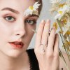 Anel Lágrimas de flores estilo Pandora - SCR165