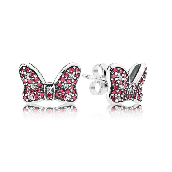Brincos Pandora de prata Arco Espumante de Minnie  Clique na imagem para fechar