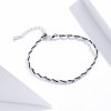 Pulseira de cordão Corda preta estilo Pandora - SCB173-BK