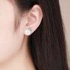 Brincos Petit Flor da concha estilo Pandora - BSE008