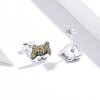 Brincos Petit Shiba Inu estilo Pandora - SCE769