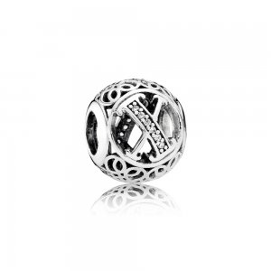 Charm PANDORA Alfabeto Vintage Letra X - 791868CZ Charm PANDORA Alfabeto Vintage Letra X - 791868CZ