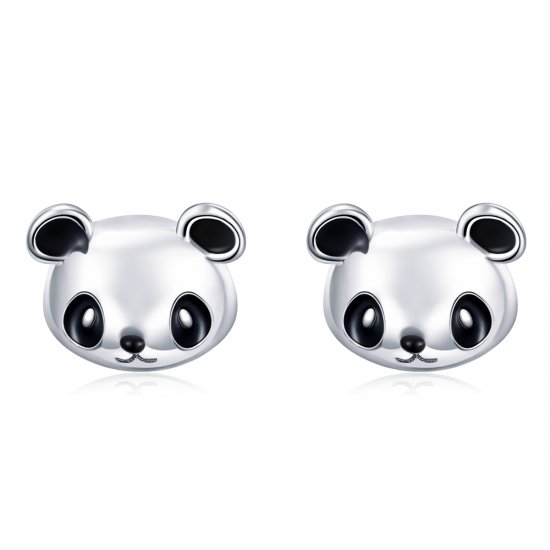 Brincos Petit Panda Fofinho estilo Pandora - SCE386  Clique na imagem para fechar