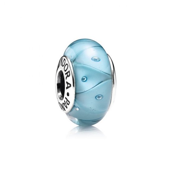 Charm PANDORA de Prata e Murano Turquesa Triângulos - 790924  Clique na imagem para fechar