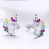Brincos Petit Memória de Unicórnio estilo Pandora - SCE393