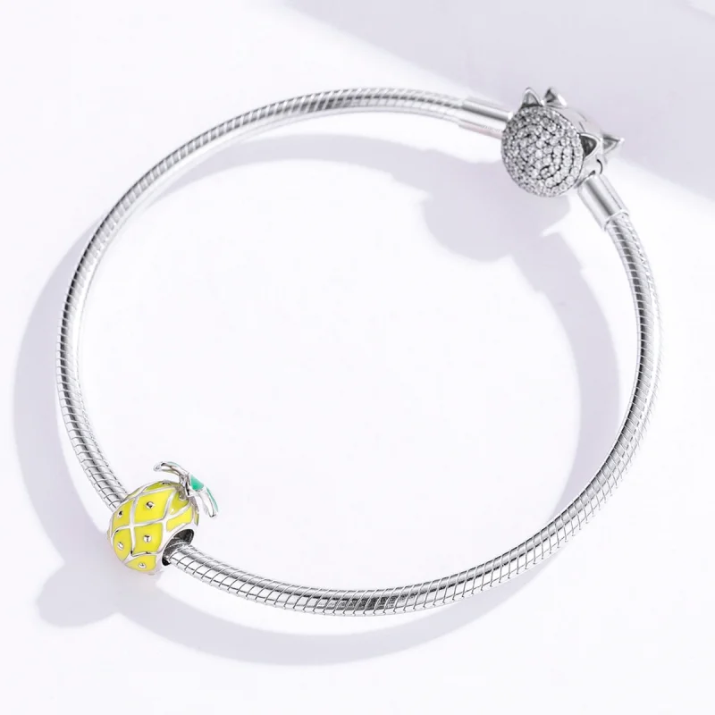 (imagem para) Charm Abacaxi life Pandora - BSC128 - Visualizar 4