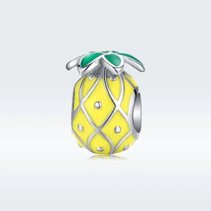 Charm Abacaxi life Pandora - BSC128 (imagem para) Charm Abacaxi life Pandora - BSC128