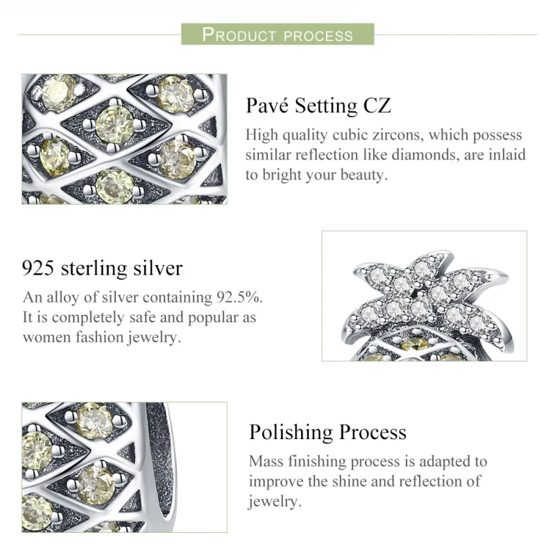 (imagem para) Charm Abacaxi verão life Pandora - SCC936 - Visualizar 7