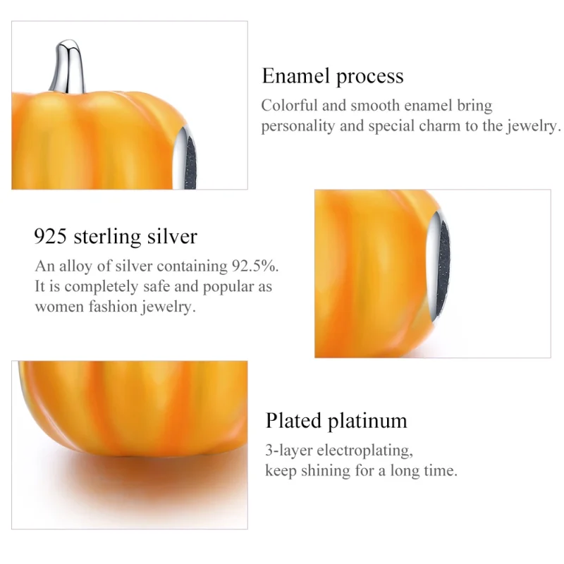 (imagem para) Charm Abóbora fofa life Pandora - BSC333 - Visualizar 7