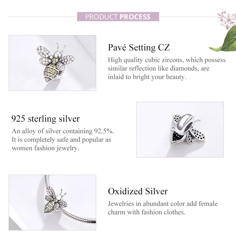 (imagem para) Charm Abelha life Pandora - SCC1194 - Visualizar 4