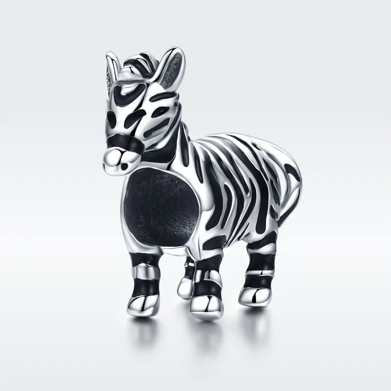 (imagem para) Charm Adorável animal zebra estilo Pandora - SCC550 - Visualizar 2
