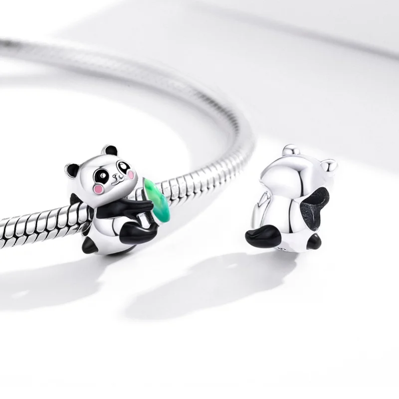 (imagem para) Charm Adorável filhote de panda estilo Pandora - SCC1832 - Visualizar 4