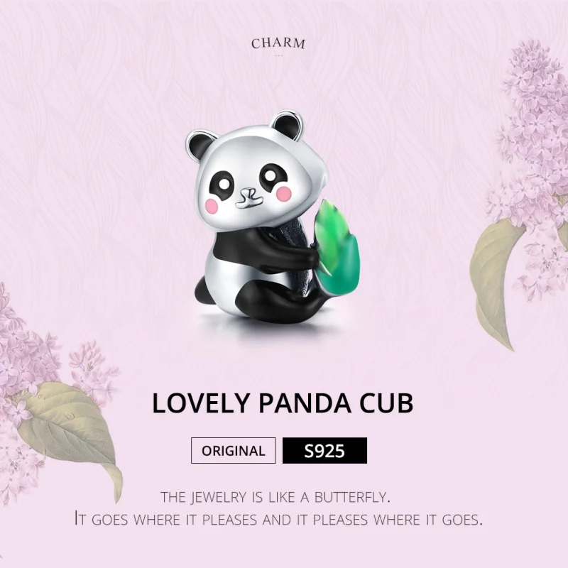 (imagem para) Charm Adorável filhote de panda estilo Pandora - SCC1832 - Visualizar 6