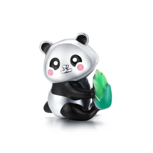 (imagem para) Charm Adorável filhote de panda estilo Pandora - SCC1832