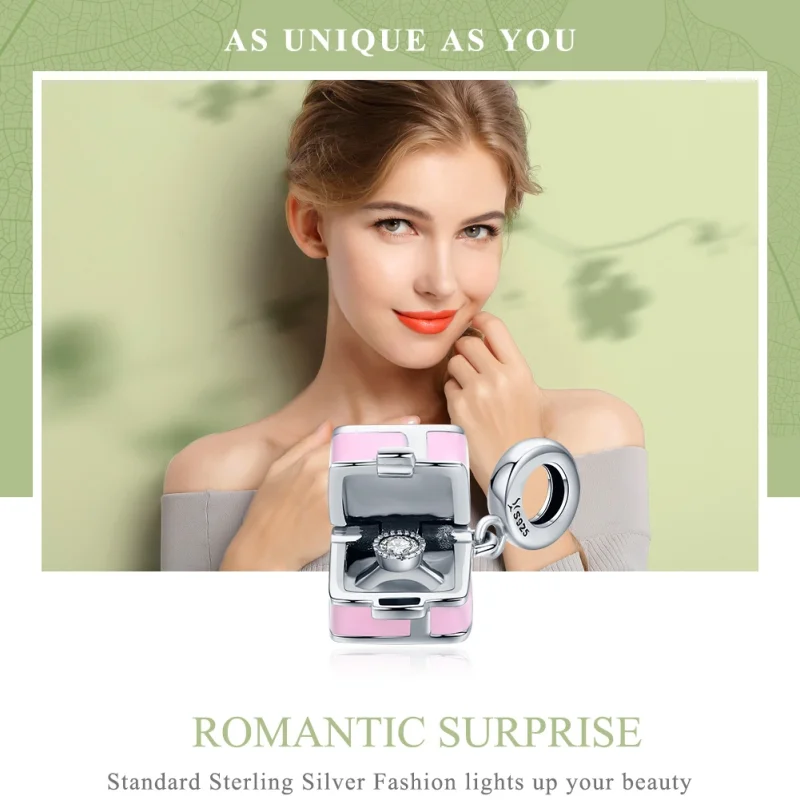 (imagem para) Charm Aliança de casamento estilo Pandora - SCC549 - Visualizar 2