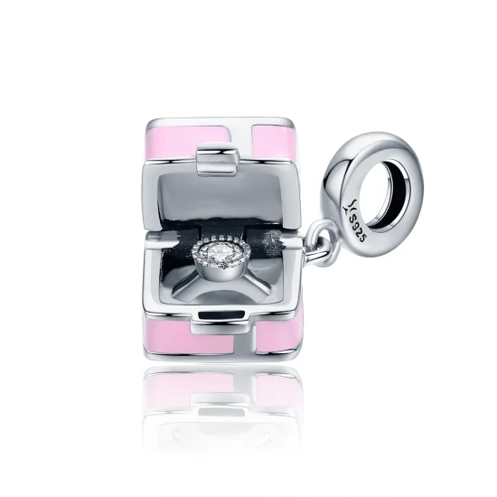 (imagem para) Charm Aliança de casamento estilo Pandora - SCC549