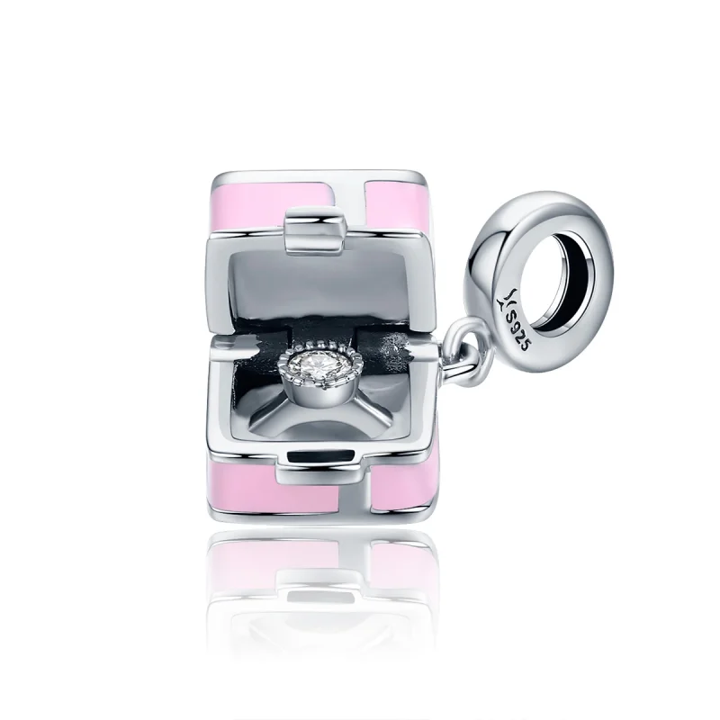 (imagem para) Charm Aliança de casamento estilo Pandora - SCC549