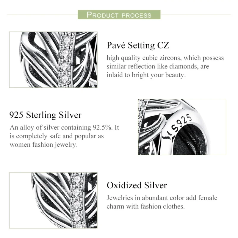 (imagem para) Charm Amor gentilmente estilo Pandora - SCC1065 - Visualizar 5