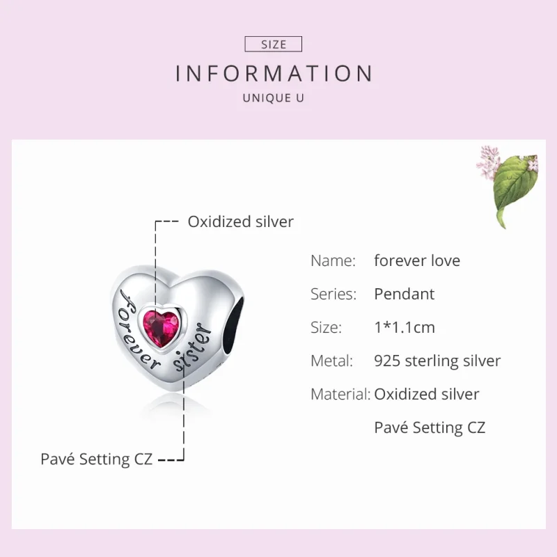 (imagem para) Charm Amor para sempre estilo Pandora - SCC1835 - Visualizar 7