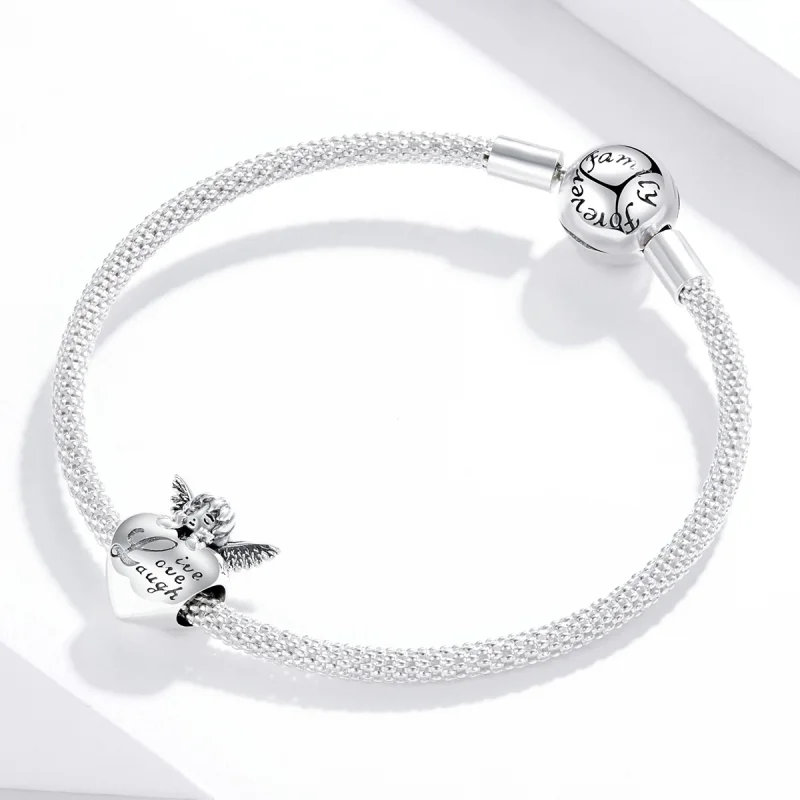 (imagem para) Charm Anjo de ação de graças estilo Pandora - SCC1633 - Visualizar 3