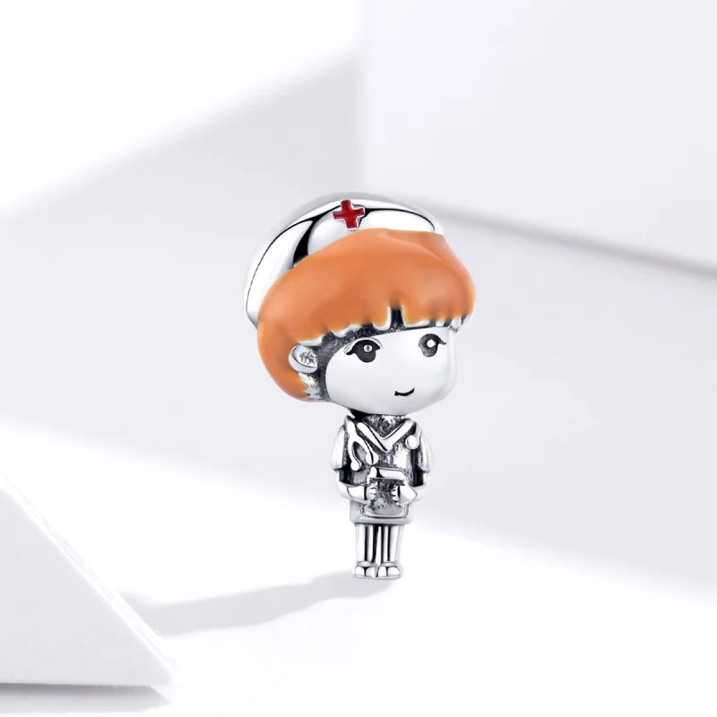 (imagem para) Charm Anjo de branco Enfermeira estilo Pandora - SCC1548 - Visualizar 3