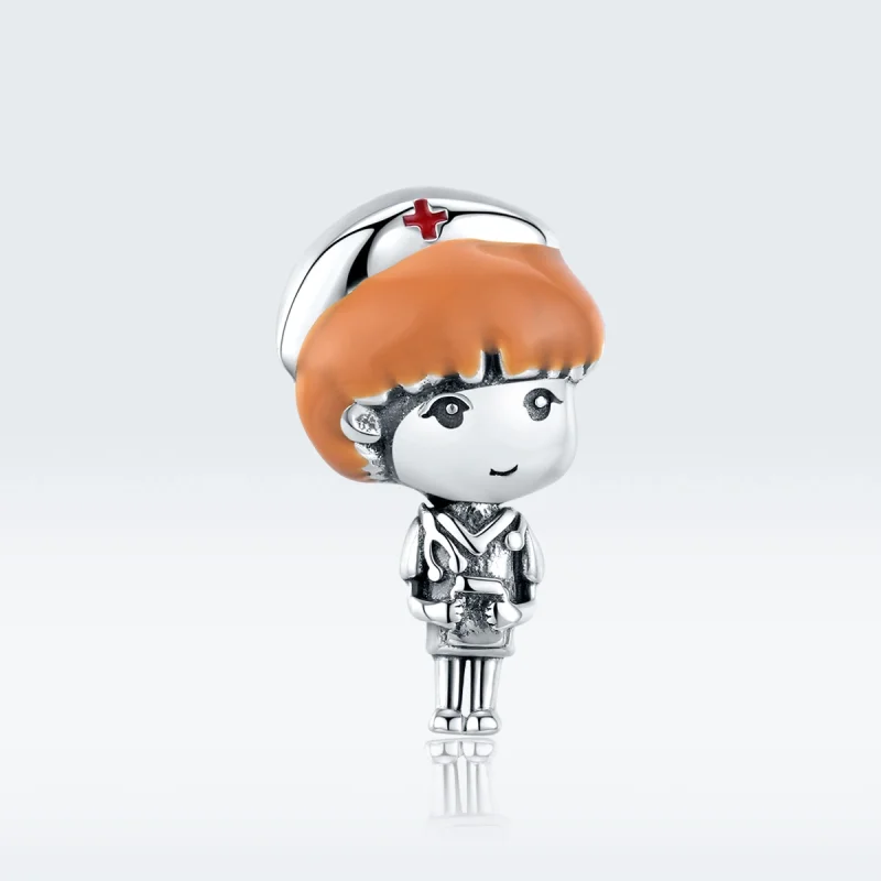 (imagem para) Charm Anjo de branco Enfermeira estilo Pandora - SCC1548 - Visualizar 5