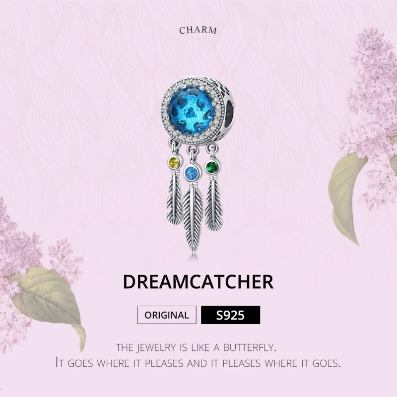 (imagem para) Charm Apanhador de sonhos de safira estilo Pandora - SCC1384 - Visualizar 6