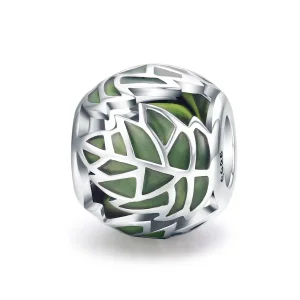 (imagem para) Charm As folhas verdes estão apaixonadas estilo Pandora - SCC524