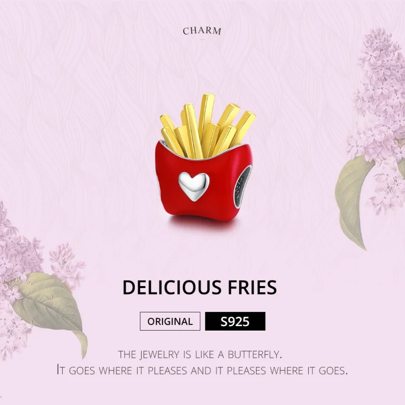 (imagem para) Charm Batatas Fritas Deliciosas estilo Pandora - SCC1606 - Visualizar 6